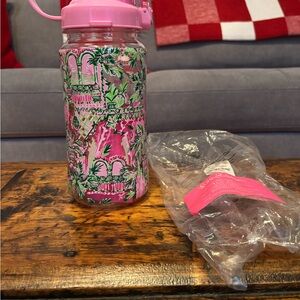Lilly Pulitzer Pink and Green 50 ounce Water Bottle